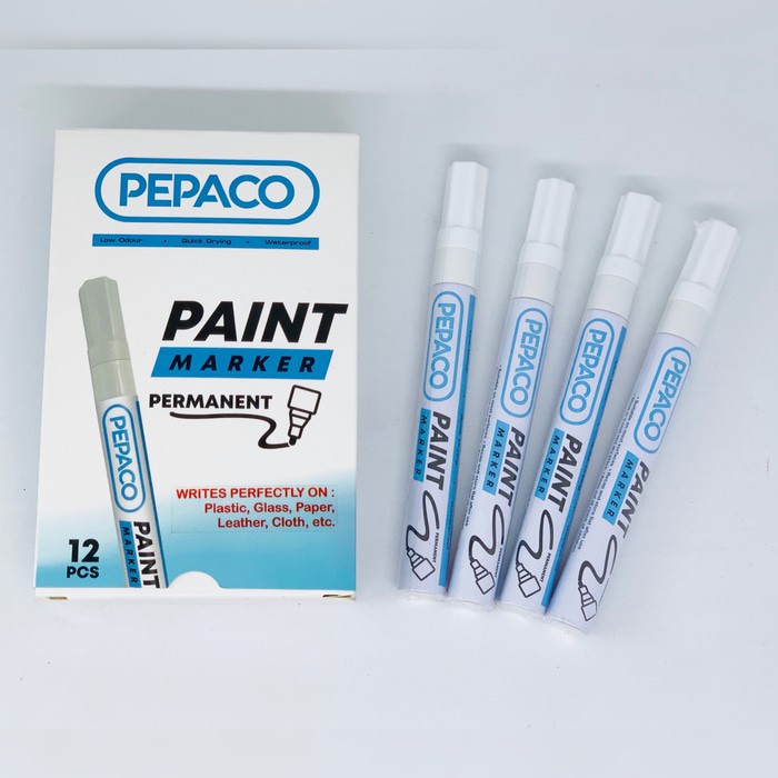 

Dijual Spidol Paint White Marker PEPACO White Permanen NEW