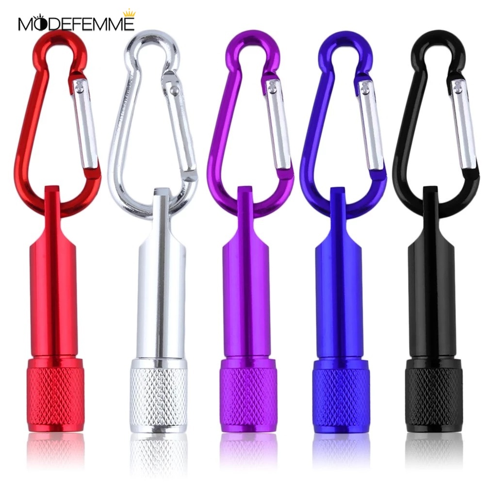 [ High Quanlity Outdoor Activities Carabiner buckle mini flashlight for Hiking, Camping, Survival, Emergency ]