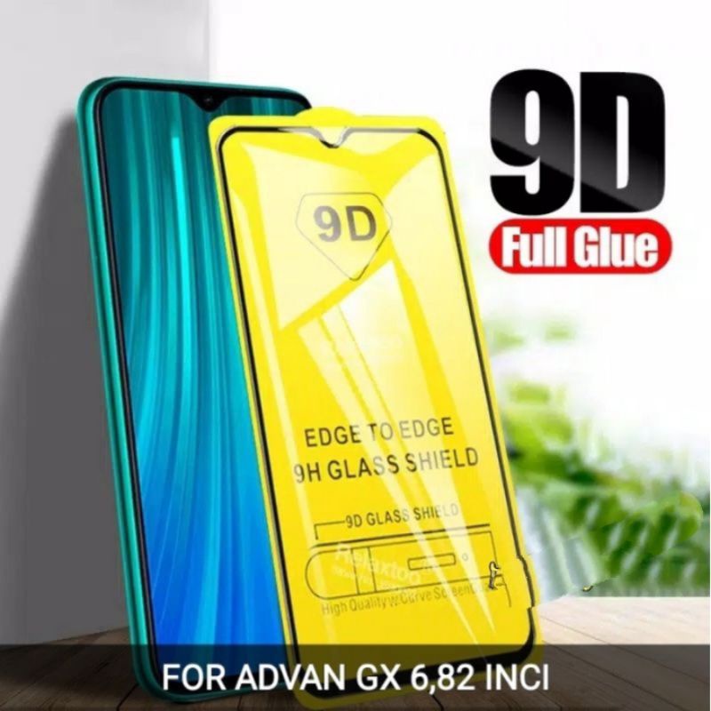 ADVAN G5 G5 PLUS GX TEMPERED GLASS 9D FULL COVER FULL GLUE