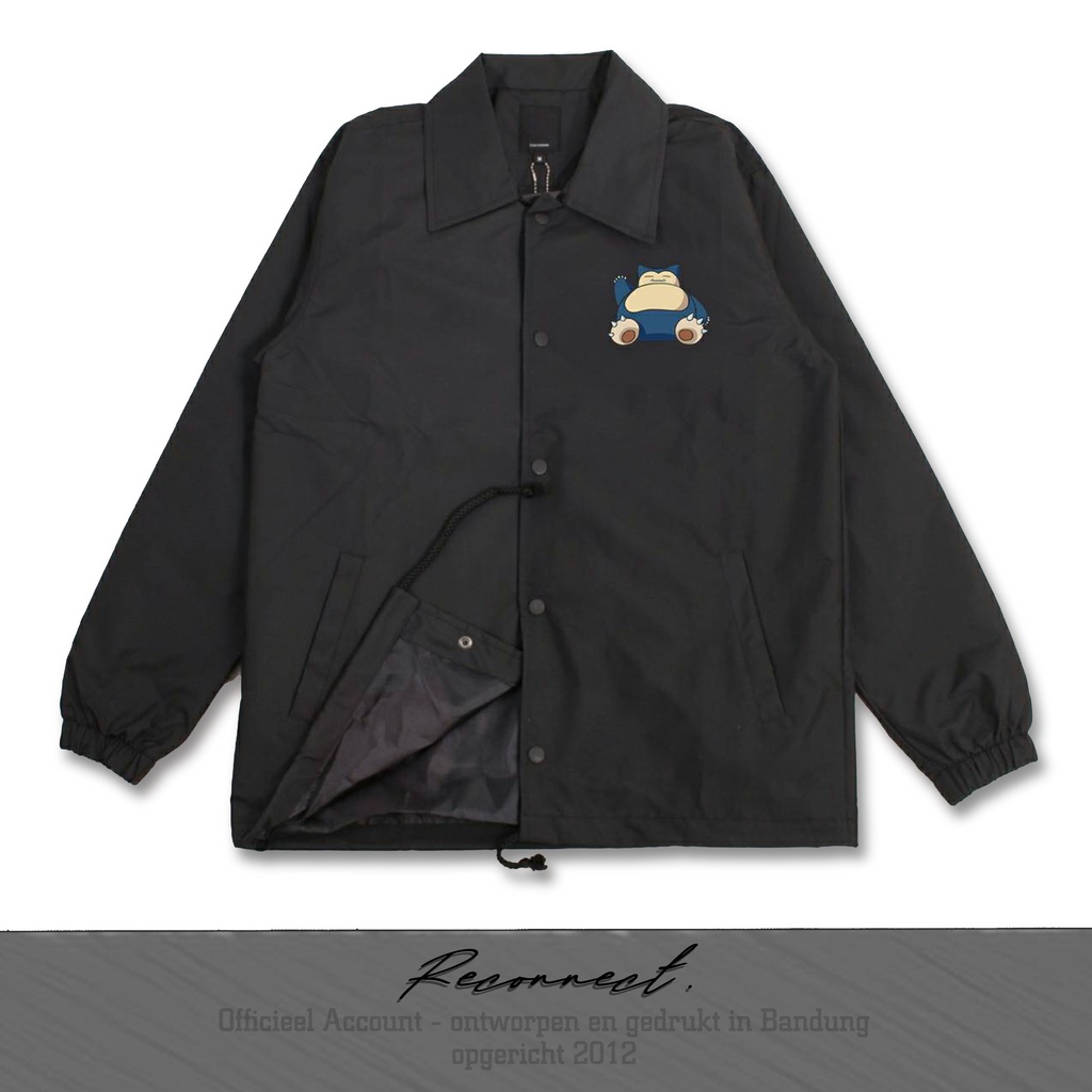 Reconnect Coach Jacket Anime Japan Pokemon Snorlax - Unisex Anti Air