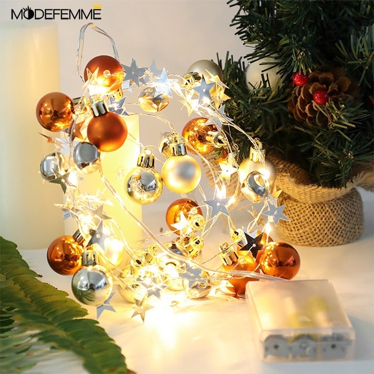 [ 2M Christmas ball Star light string Decoration for Home Wedding New Year party Xmas Festival Party ]