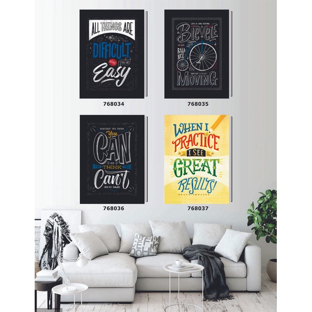 

Buku Tulis / Notebook / A5 Jepang / Typography / Set 2509