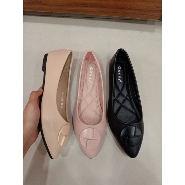 SALE ❗Genny flat shoes/pantofel flat wanita lentur