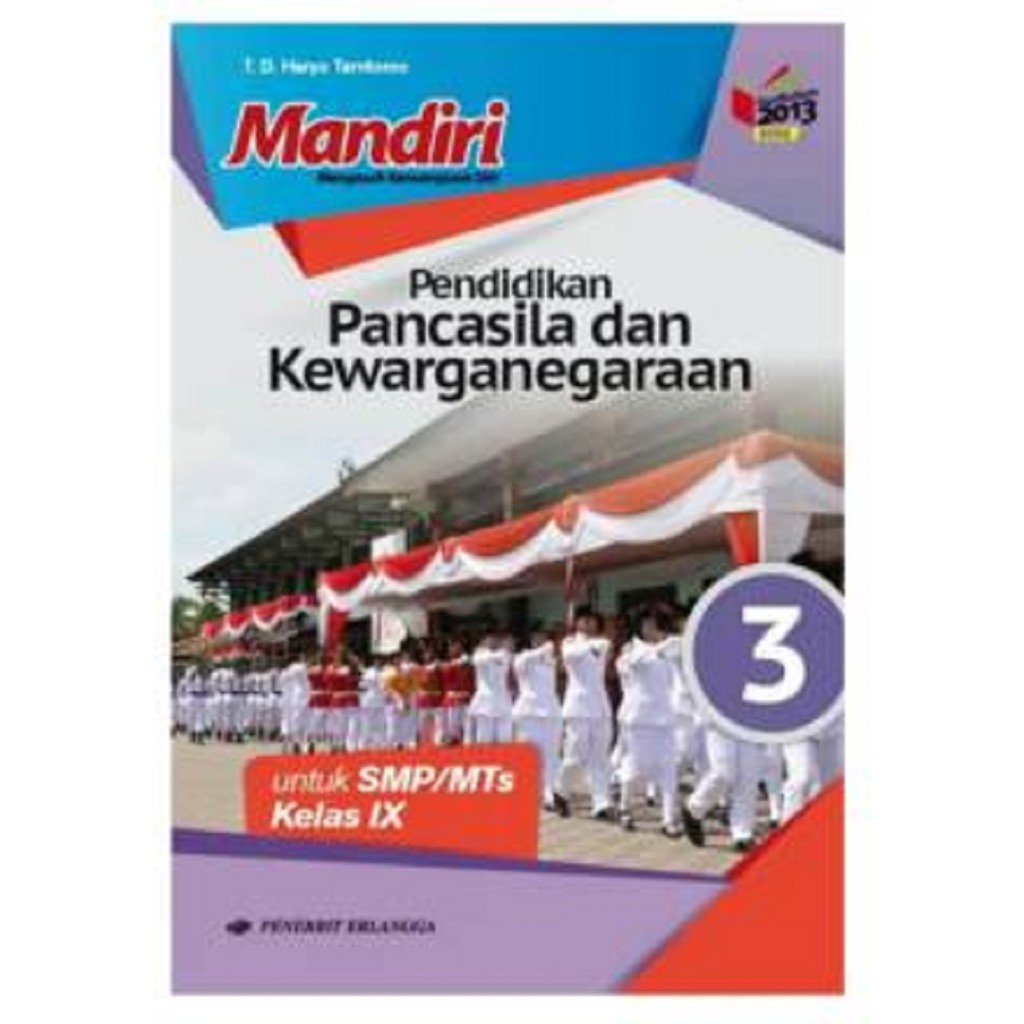 Buku Mandiri Erlangga Pkn Pendidikan Kewarganegaraan Kelas 9 Smp Kunci Jawaban Shopee Indonesia