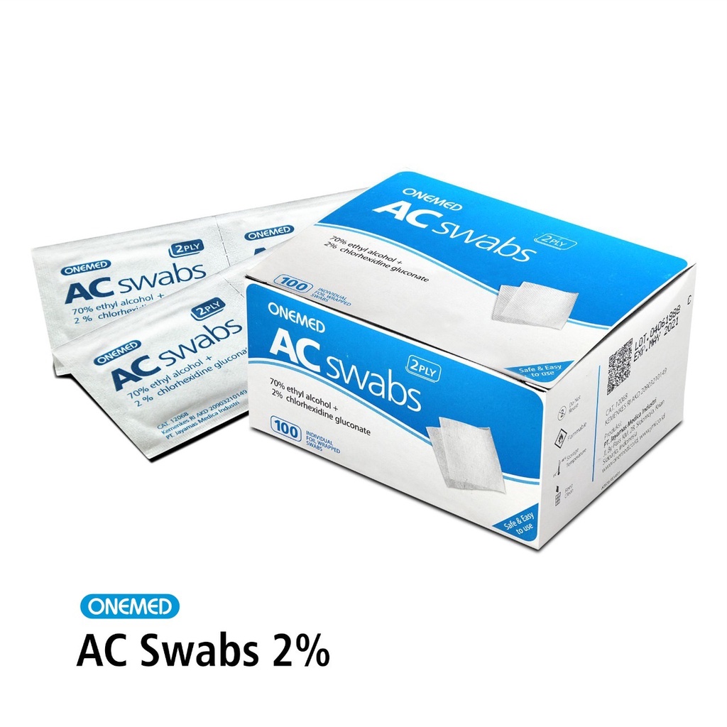 AC Swabs Swab 2% Alkohol Swab OneMed Box 100pcs