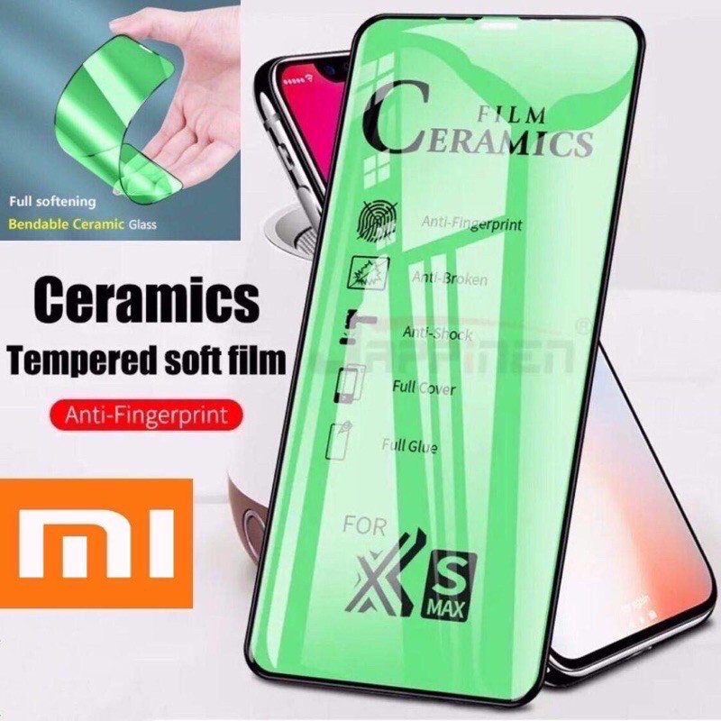 REDMI 4/4A/MI A2/MI A2 Lite/5+/NOTE 5/NOTE 5 pro/Note 5A/NOTE 6 PRO/9/9A/9C TEMPERED GLASS CERAMIC FILM FULL COVER FULL