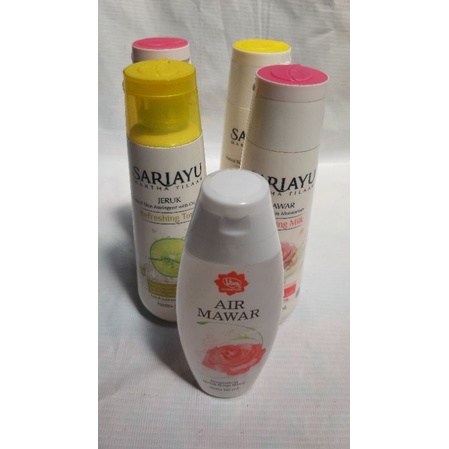 Paket cleansing milk dan refreshing toner SARIAYU martha tilaar GRATIS air mawar