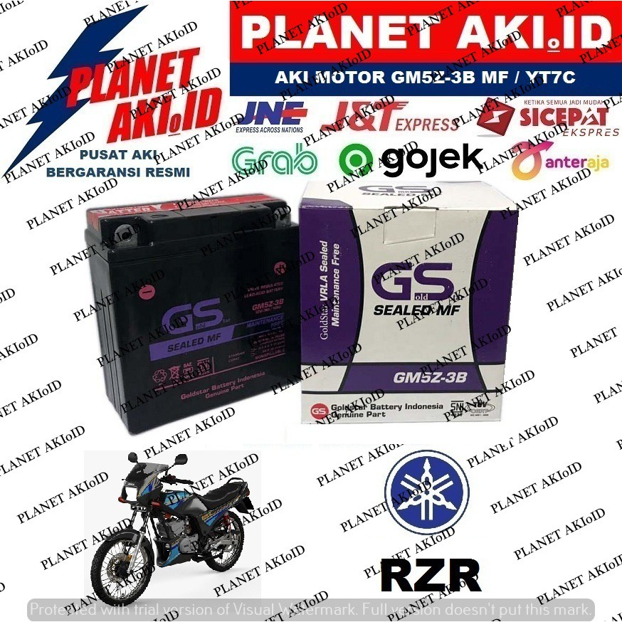 Aki Motor Yamaha RZR GM5Z3B Accu Kering MF