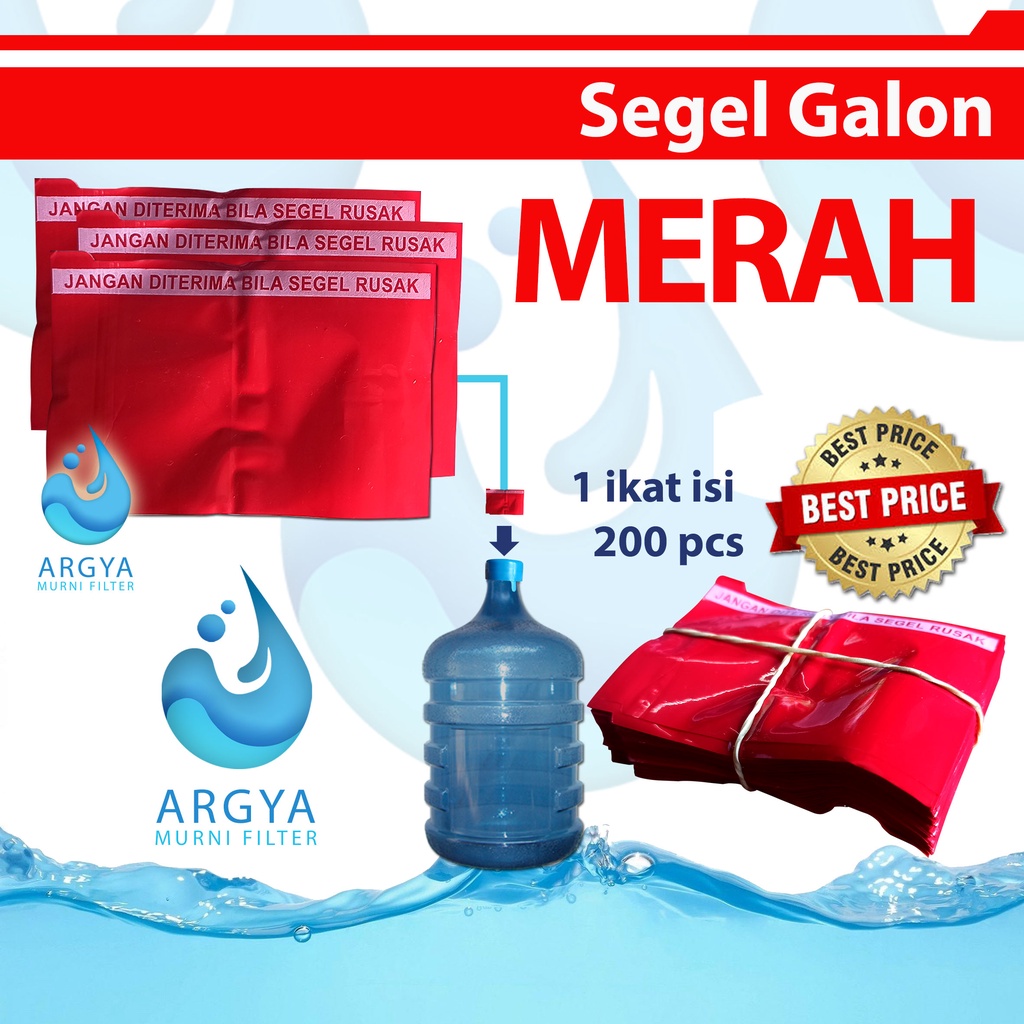 Segel Galon / Segel Plastik Galon Merah