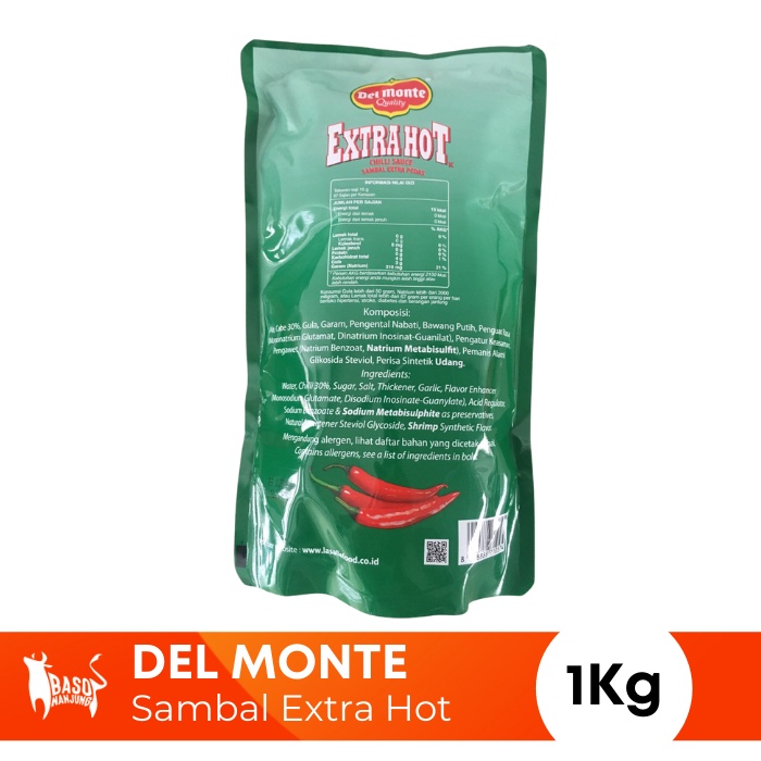 

Saus Sambal Del Monte Extra Hot 1 Kg