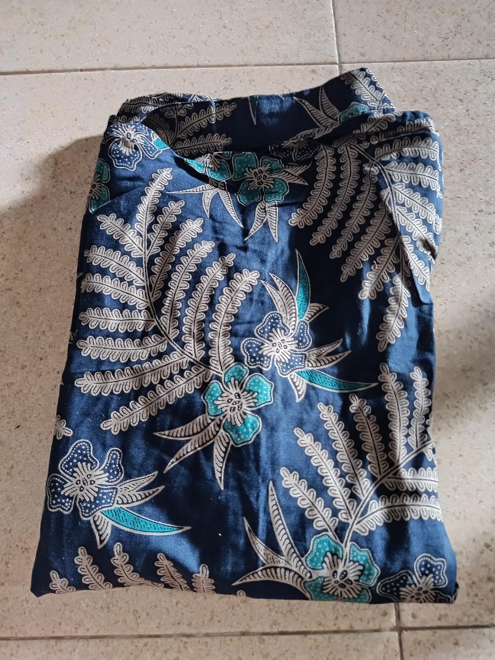 Tey-17 Batik Wanita Asj Sa Hrb026 Kenongo Kemeja Tosca Pendek