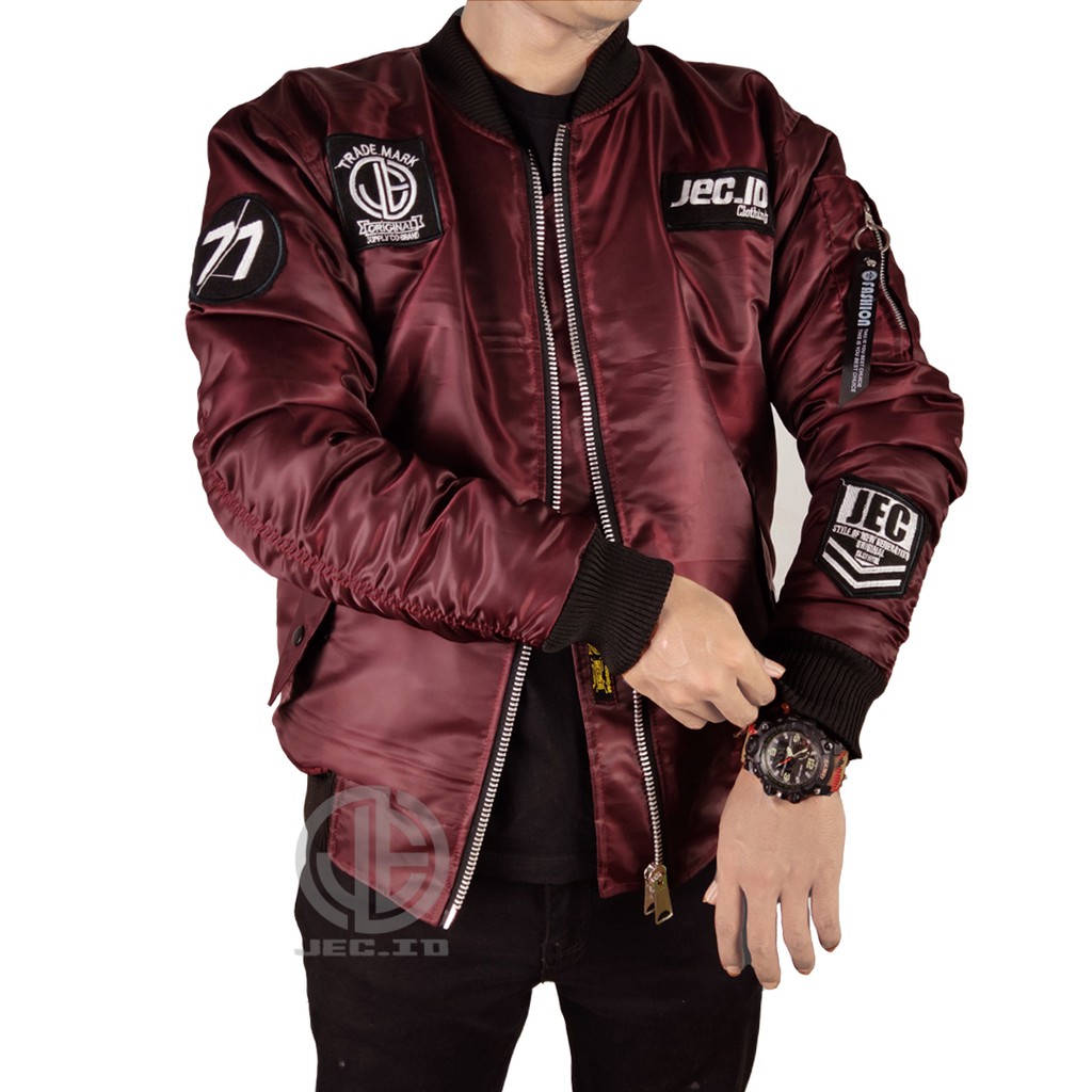 Jaket Bomber Original Jec 77 Full Premium Waterproof