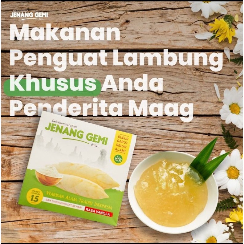 Jenang Gemi 15 sachet Obat Herbal Asam Lambung Maag Umbi Garut