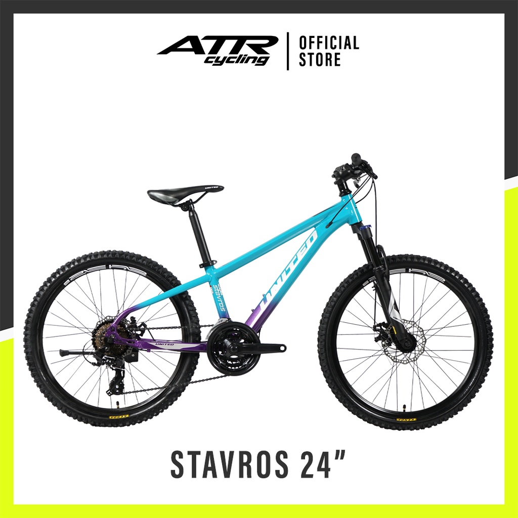 SEPEDA GUNUNG MTB AL 24-24SP UNITED STAVROS 24(21)BL-VL