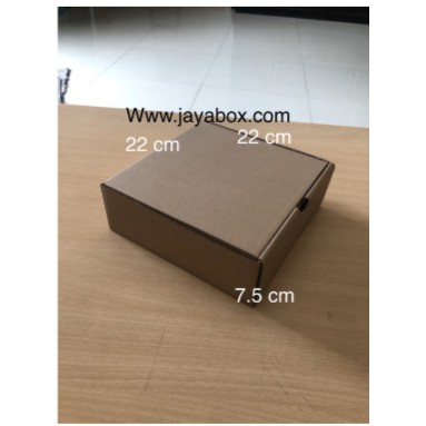 

Kardus / box pizza / kue 22x22x7 cm