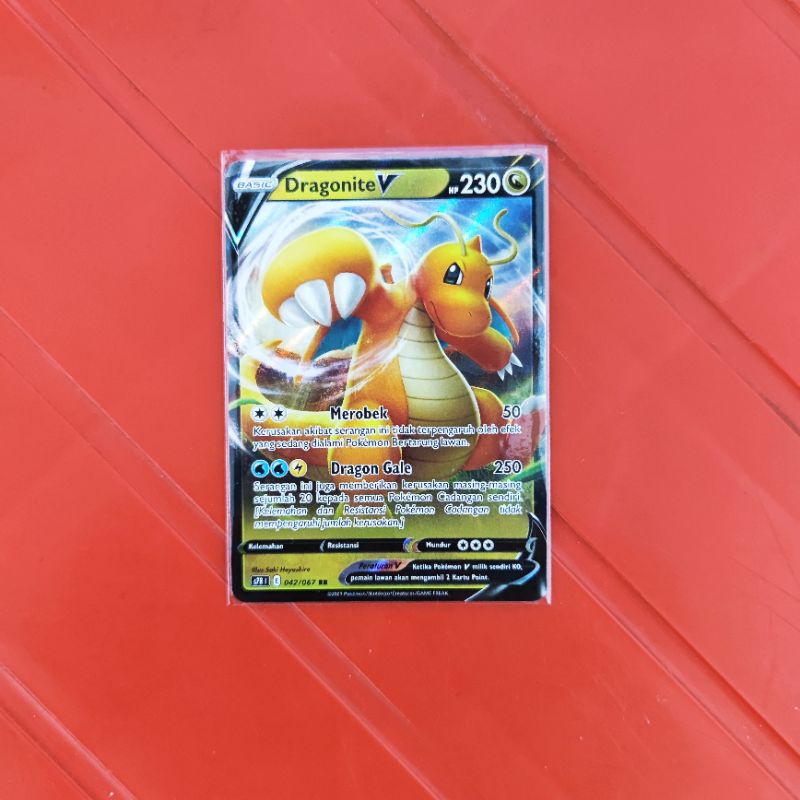 Dragonite V RR s7r 042/067 Kartu Pokemon TCG Indonesia