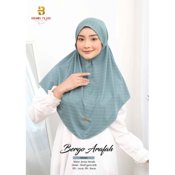 Jilbab Bergo Arafah by Labella / bergo Jersey premium  motif