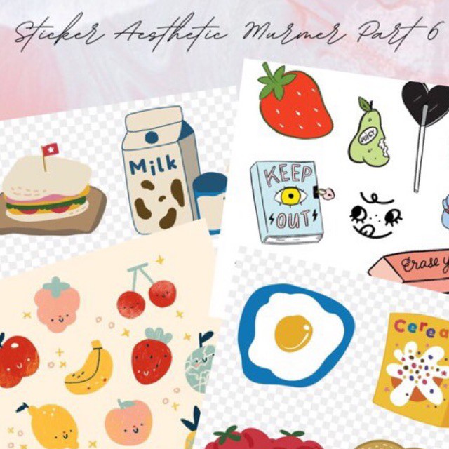 

STICKER AESTHETIC MURMER PART 6