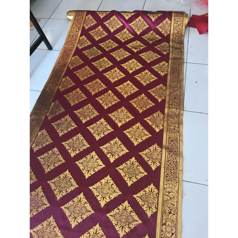 KAIN PRADA EMAS BALI MOTIF WAJIK SUKAWATI