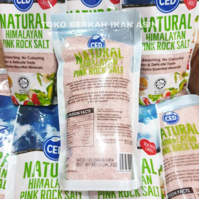 

CED Natural Himalayan k Rock Salt 500gr / Garam k Himalaya