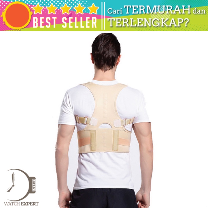 Bisa COD Alat Korektor Postur Punggung Tali Body Harness Lumbar Support Size L - Genkent LSS-15