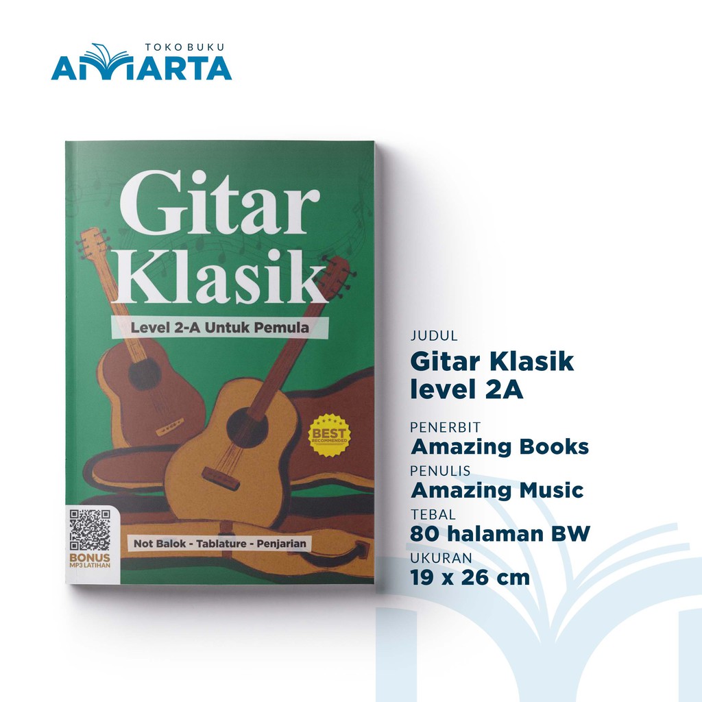 Buku Gitar Klasik Level 2A