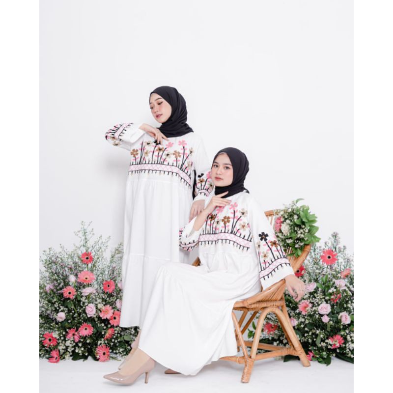Aisha maxy bordir SC / Gamis Aisha / dress bordir