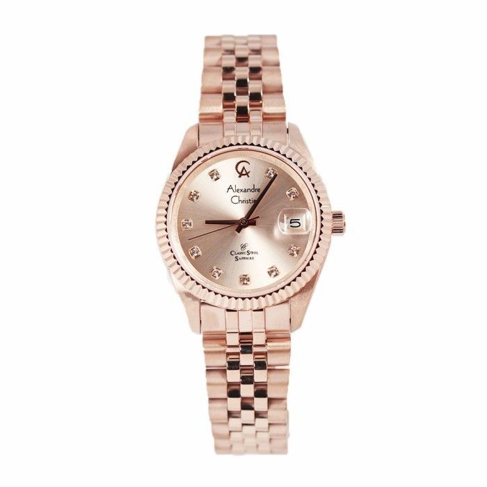 ORIGINAL Jam Tangan Wanita Alexandre Chritie AC 5013 / 5014 / 5016 Rantai Garansi 1 Tahun
