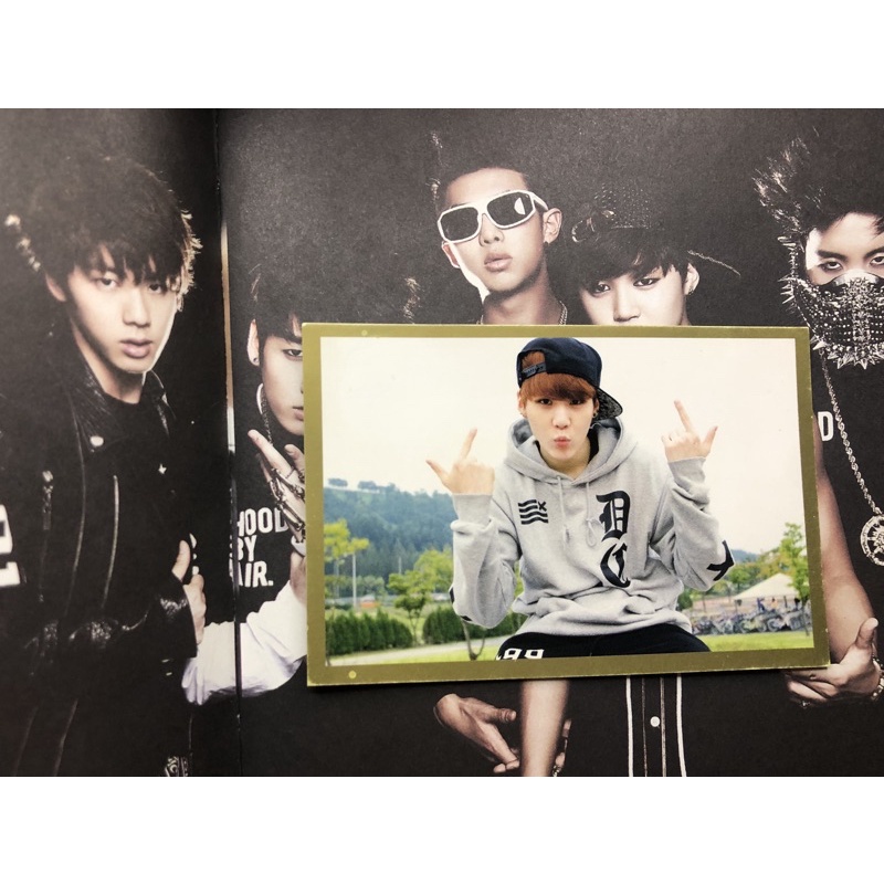 Suga diary md bangtan boys BTS season’s GREETINGS 2014 1st merch photocard pc