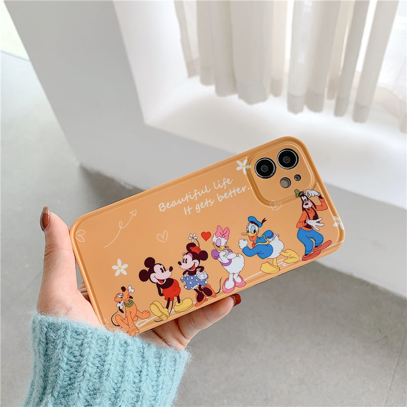 Soft Case Silikon Motif Mickey / Donald Duck Untuk iPhone 12 12promax 7 8Plus XS XR XSMAX 11promax