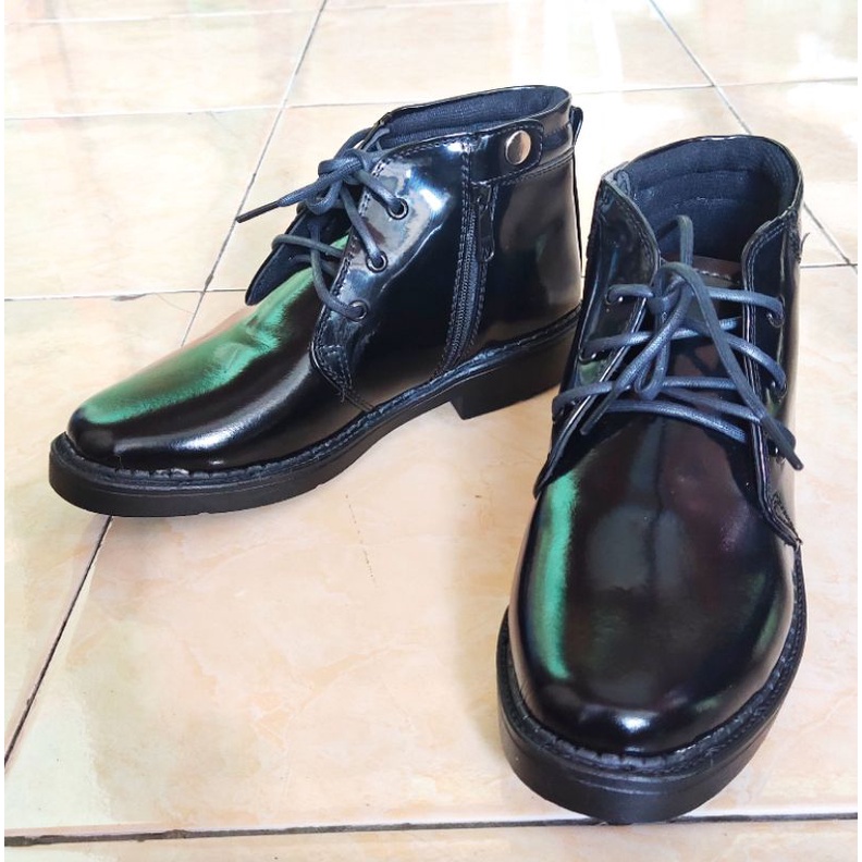 SEPATU PDH MENGKILAP RESLETING TALI FORMAL DINAS TNI POLRI SECURITY SATPAM PANTOFEL FANTOFEL