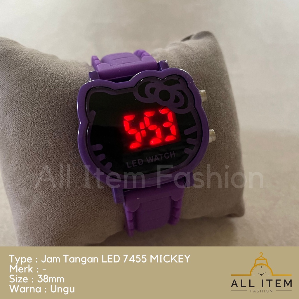 COD✅ Jam Tangan Digital LED 7455 MICKEY Rubber Electronic Fashion Import Pria Wanita Anak-anak / Jam Tangan MICKEY / Jam Tangan Lucu Menarik / Harga Grosir / Jam Tangan anak-anak