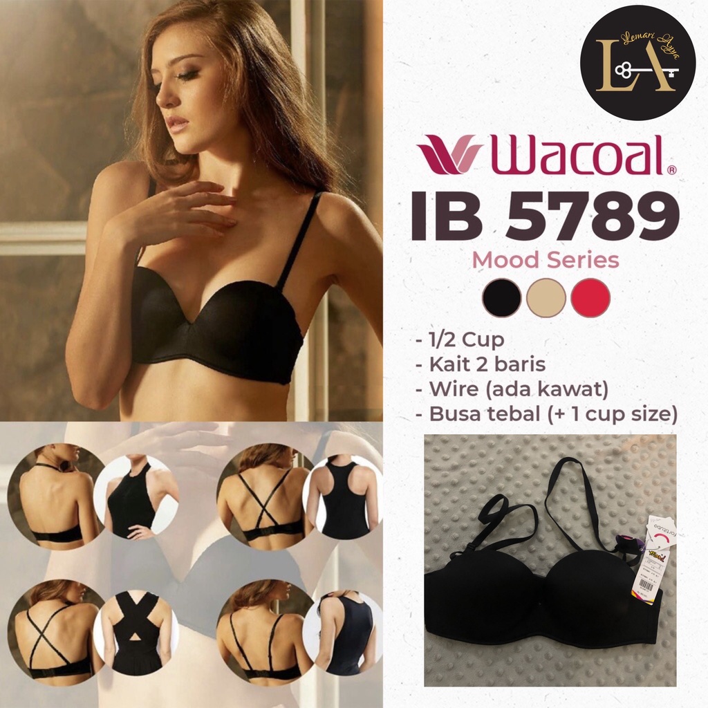 Wacoal Mood Wire 1/2 Cup Push Up Bra IB 5789R1
