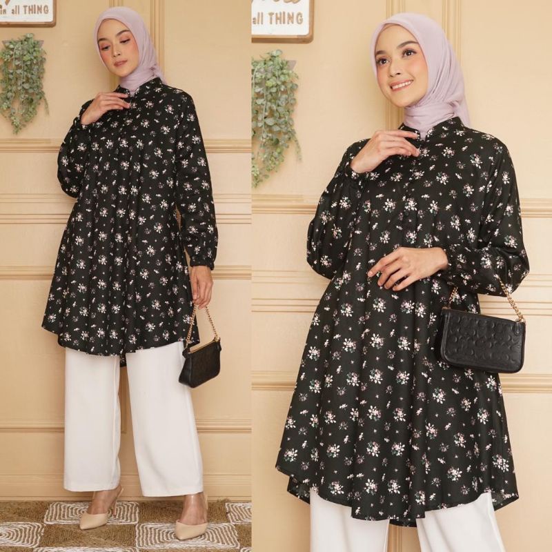 Terbaru , Long Tunik Dian Pelangi , Original Tunik Kamari , Katun Import tokai , Long Tunik Cantik.