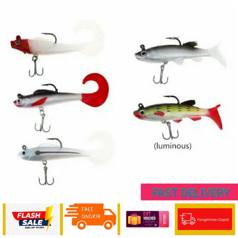 SOFT LURE UMPAN IKAN HIQHT QUALITY IMPORT