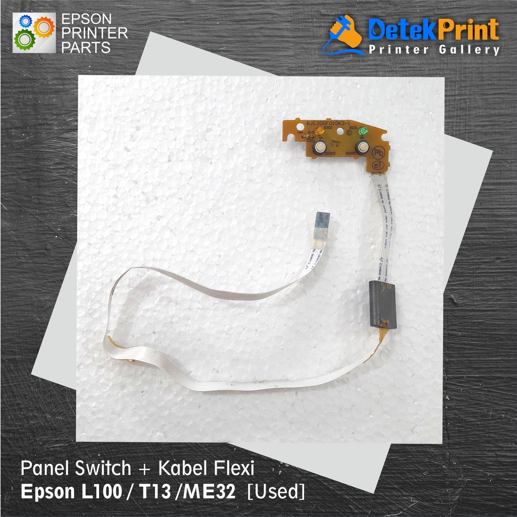 Panel Tombol / Control Switch ON OFF Printer Epson L100 T13 T13X ME32 + Kabel Flexible