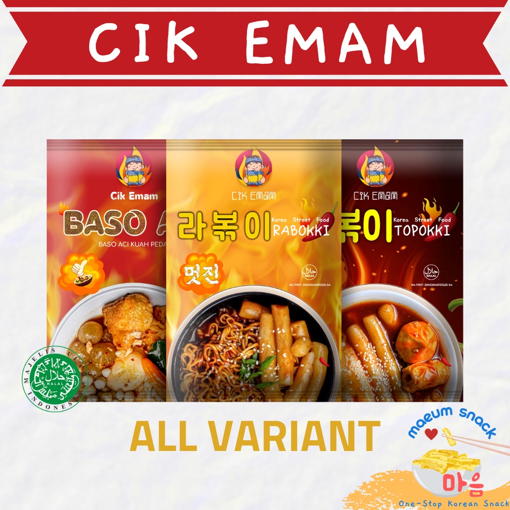 

CIKEMAM - All Varian Rabokki Topokki Baso Aci Tteokbokki Topoki Instan Halal | Makanan Instan Mie Korea