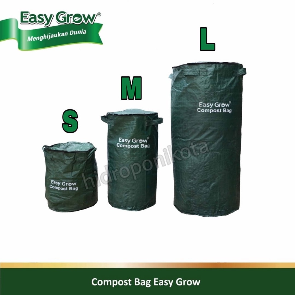 EASY GROW - COMPOST BAG size M - kompos bag - planter bag - merk EASY GROW ASLI