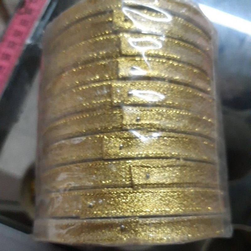 

Pita Emas Obral ukuran 1/4 inch