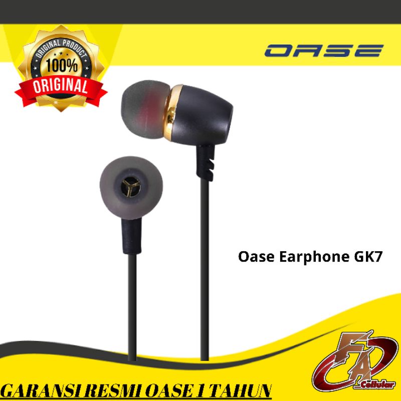 Oase Earphone GK7 - Garansi Resmi Oase