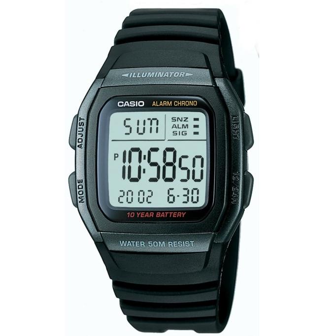 CASIO W-96H-1BVDF - Jam Tangan Pria - Hitam - W96H Termurah