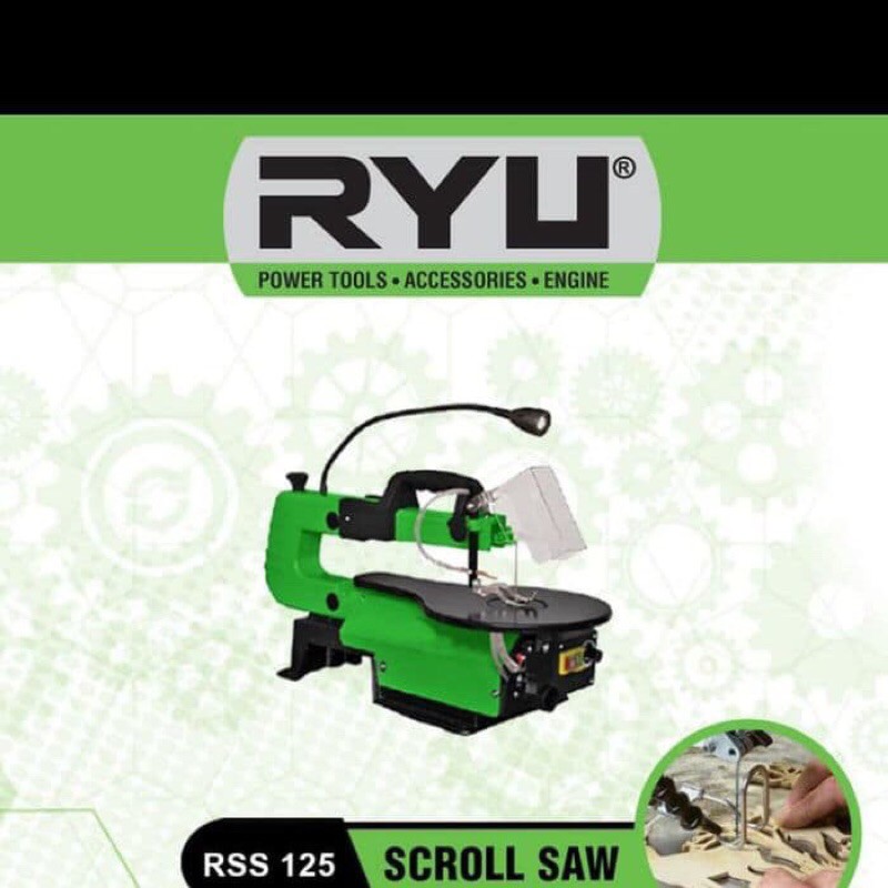 SCROLL SAW RYU RSS125 MESIN GERAJI MEJA UKIR KAYU