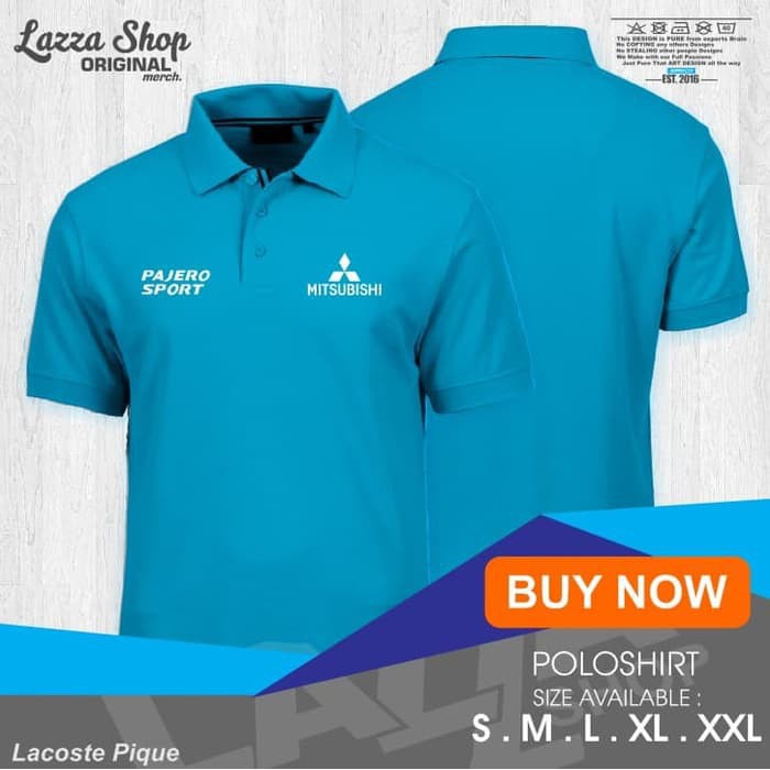 original kapake concept Poloshirt / Polo Kaos / Baju Kerah Mitsubishi Pajero Sport Keren Murah