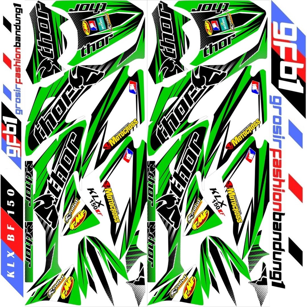 Decal Motorcross Trail Adventure KLX BF 150 Vriasi Thor