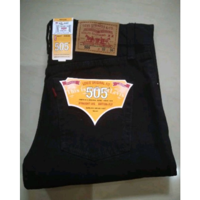 celana jeans standart reguler basic panjang