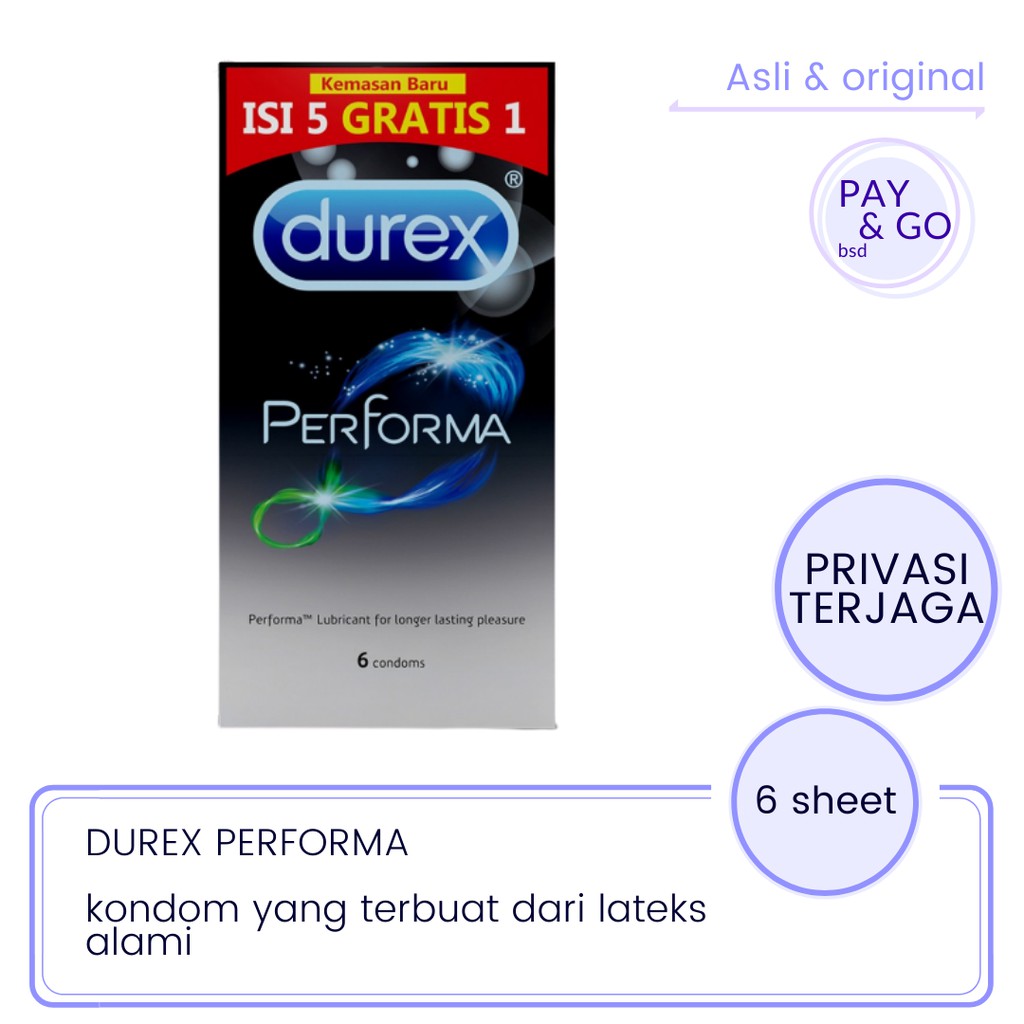 DUREX PERFORMA ISI 6 - KONDOM