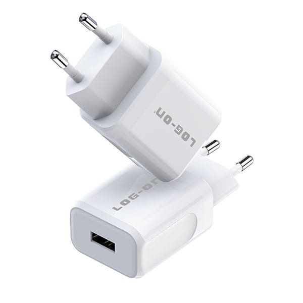 FAST CHARGING ADAPTOR CHARGER - BATOK CHARGER LOG-ON LO-C27 1USB 2.4A