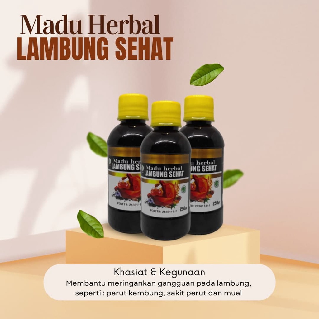 Obat Luka Lambung - Obat Infeksi Lambung - Obat Radang Lambung - Obat Tukak Lambung - Obat Asam Lambung - Obat Maag Akut &amp; Kronis - Obat Nyeri Lambung - Obat Mual / Muntah - Obat GERD - Obat Lambung Bocor Dengan Madu Herbal Lambung Sehat