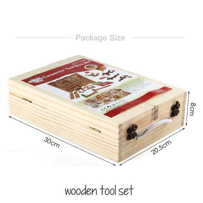 Edufuntoys - WOODEN TOOL SET/ Maianan anak tukang tukangan kayu