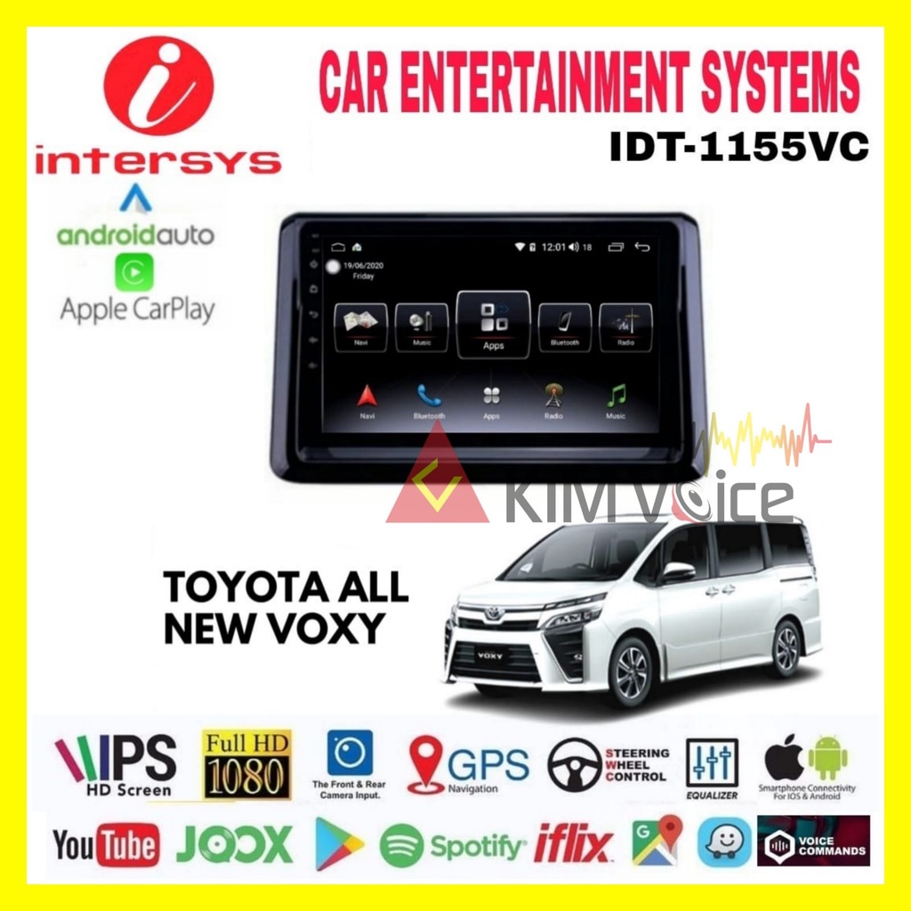 Head unit Android Intersys 10 Inch OEM Voxy Voice Command